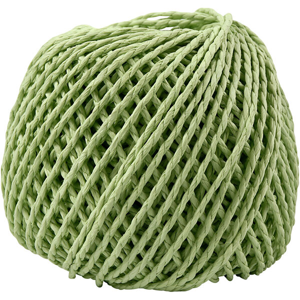 Creativ Company Papier Garen, dikte 2,5-3 mm, lichtgroen, 150 gr, 40 m/ 1 bol