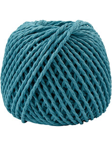 Creativ Company Papier Garen, dikte 2,5-3 mm, turquoise, 150 gr, 40 m/ 1 bol