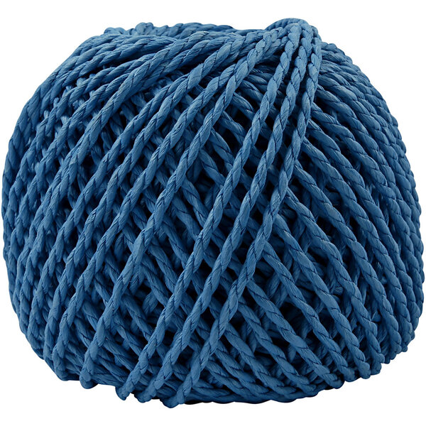 Creativ Company Papier Garen, dikte 2,5-3 mm, donkerblauw, 150 gr, 40 m/ 1 bol