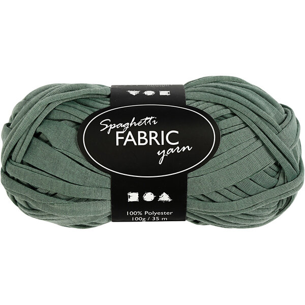 Creativ Company Spaghettigaren, L: 35 M, donkergroen, 100 gr/ 1 bol