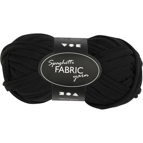 Creativ Company Spaghettigaren, L: 35 M, zwart, 100 gr/ 1 bol