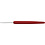 Haaknaalden, afm 2, L: 13,3 cm, afm 2 mm, rood, 1 stuk