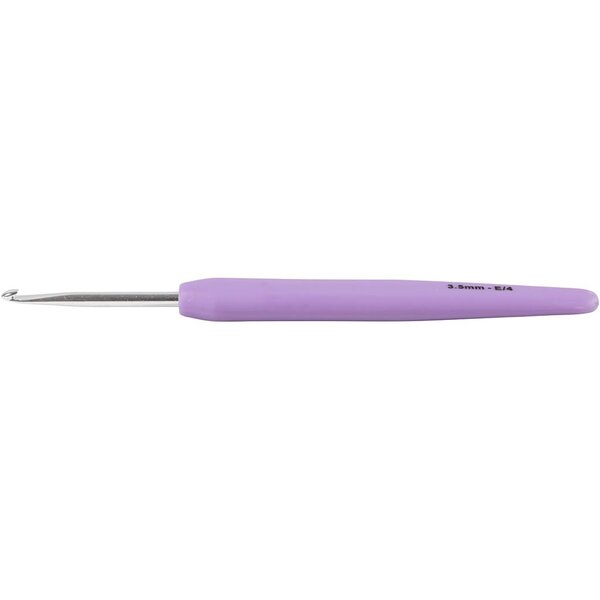 Creativ Company Haaknaalden, afm 3,5, L: 13,3 cm, afm 3,5 mm, lichtpaars, 1 stuk