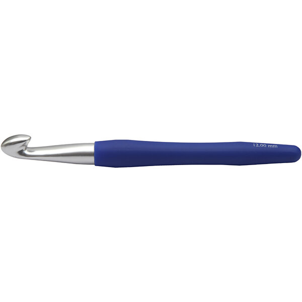 Creativ Company Haaknaalden, afm 12, L: 16 cm, afm 12 mm, blauw, 1 stuk