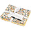 Creativ Company Patchwork stof, afm 45x55 cm, 100 gr, geel, 4 stuk/ 1 bol