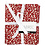 Creativ Company Patchwork stof, afm 45x55 cm, 100 gr, rood, 4 stuk/ 1 bol