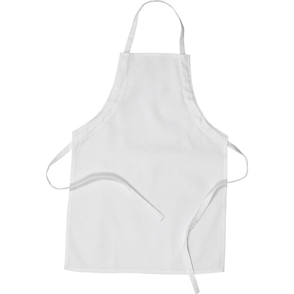Creativ Company Schort, L: 61 cm, B: 43 cm, afm 4-6 jaar, 210 gr, wit, 1 stuk