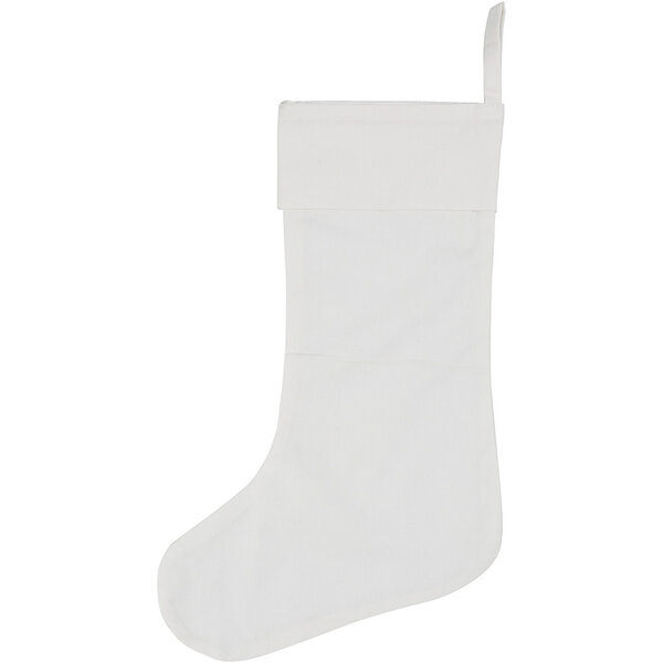 Creativ Company Kerstsok, H: 40 cm, B: 26 cm, 210 gr, wit, 1 stuk