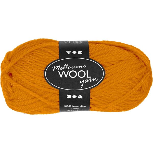 Creativ Company Melbourne wolgaren, L: 92 M, ochre, 50 gr/ 1 bol
