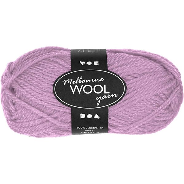 Creativ Company Melbourne wolgaren, L: 92 M, roze, 50 gr/ 1 bol