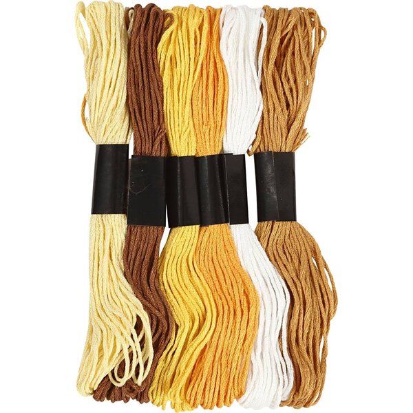 Creativ Company Borduurgaren, dikte 1 mm, goud, 6 bol/ 1 doos