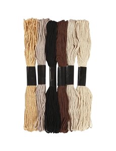 Creativ Company Borduurgaren, dikte 1 mm, naturel, 6 bol/ 1 doos