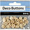 Creativ Company Houten knopen, d 8 mm, 2 gaten, 50 stuk/ 1 doos