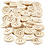 Creativ Company Houten knopen, d 15 mm, 4 gaten, 50 stuk/ 1 doos