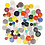 Creativ Company Knopen, d 12+18+20 mm, diverse kleuren, 50 gr, 100 stuk/ 1 doos