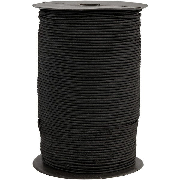 Creativ Company Elastisch koord, dikte 2 mm, zwart, 250 m/ 1 rol