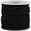 Creativ Company Elastisch koord, dikte 2 mm, zwart, 25 m/ 1 rol