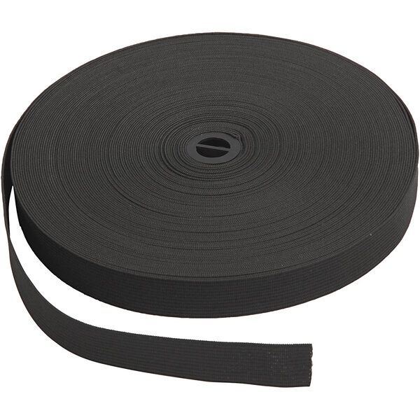 Creativ Company Elastiek, B: 20 mm, zwart, 25 m/ 1 rol