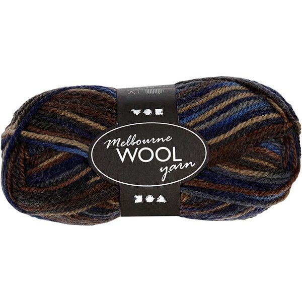 Creativ Company Melbourne wolgaren, L: 92 M, bruin harmonie, 50 gr/ 1 bol