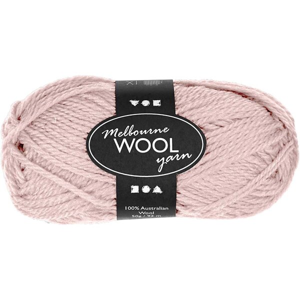 Creativ Company Melbourne wolgaren, L: 92 M, lichtrood, 50 gr/ 1 bol