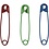 Creativ Company Veiligheidsspelden, L: 34 mm, dikte 0,8-1,00 mm, 10x100 stuk/ 1 doos