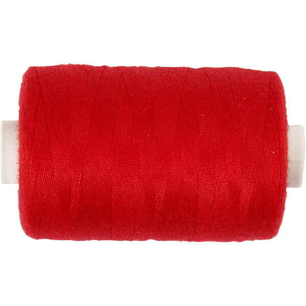 Creativ Company Naaigaren, rood, 1000 m/ 1 rol