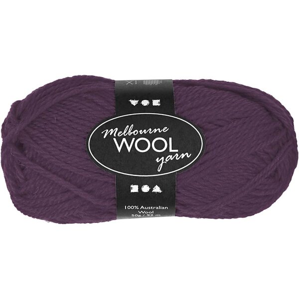 Melbourne wolgaren, L: 92 M, paars, 50 gr/ 1 bol