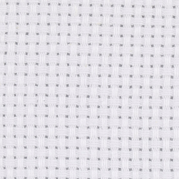 Creativ Company Aida, afm 50x50 cm, 43 vierkanten per 10 cm, wit, 1 stuk
