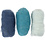Creativ Company Gekaarde Wol, blauw harmonie, 3x10 gr/ 1 doos