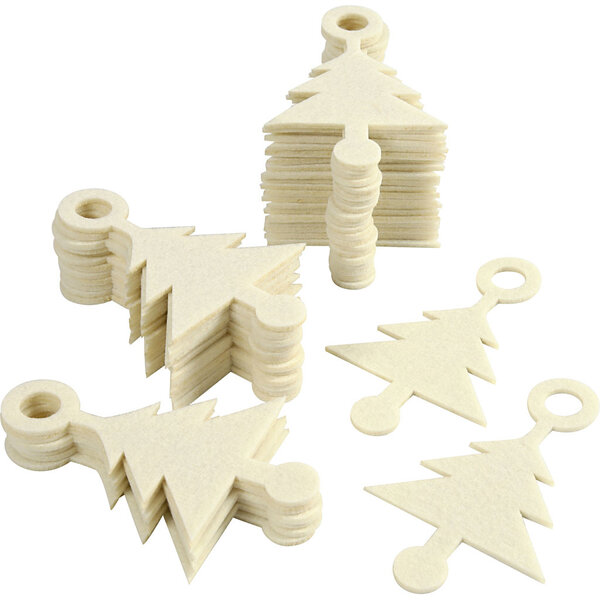 Creativ Company Vilten vorm, afm 8x13 cm, dikte 3 mm, 40 stuk/ 1 doos