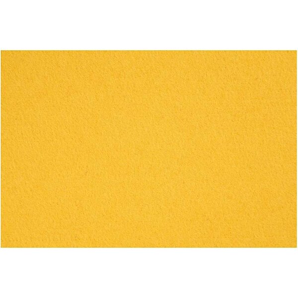 Creativ Company Hobbyvilt, vel 42x60 cm, dikte 3 mm, geel, 1 vel