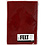 Creativ Company Hobbyvilt, A4, vel 210x297 mm, dikte 1,5-2 mm, gemelleerd, rood, 10 vel/ 1 doos