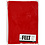 Creativ Company Hobbyvilt, A4, vel 210x297 mm, dikte 1,5-2 mm, rood, 10 vel/ 1 doos