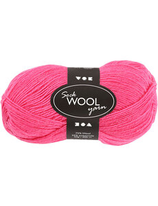 Creativ Company Sokkengaren, L: 200 M, roze, 50 gr/ 1 bol