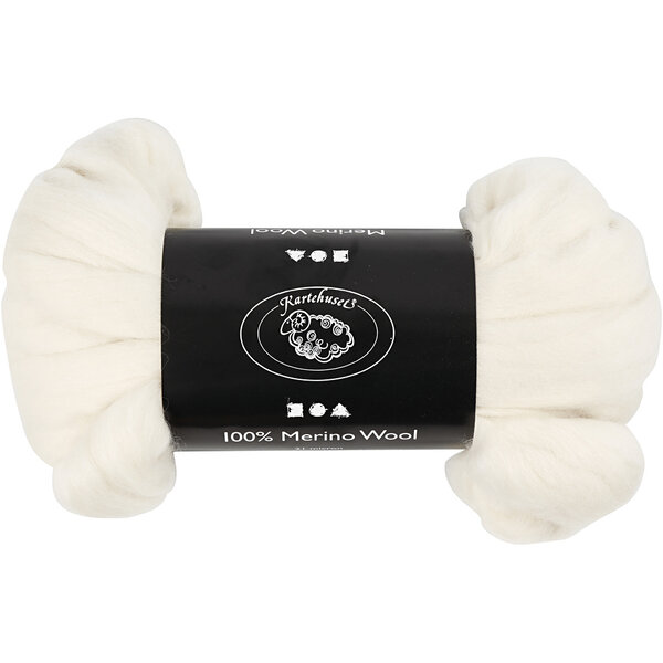Creativ Company Merino Wol, dikte 21 my, off-white, 100 gr/ 1 doos