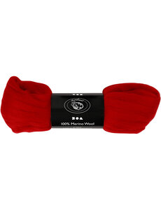 Creativ Company Merino Wol, dikte 21 my, kerstrood, 100 gr/ 1 doos