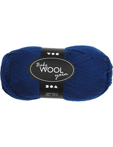 Creativ Company Baby Garen, L: 172 M, donkerblauw, 50 gr/ 1 bol