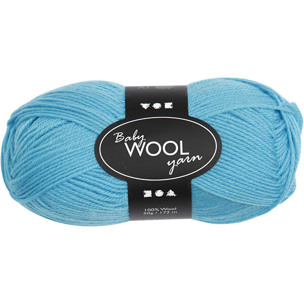 Creativ Company Baby Garen, L: 172 M, turquoise, 50 gr/ 1 bol
