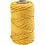 Creativ Company Macramé koord, L: 55 M, d 4 mm, geel, 330 gr/ 1 rol