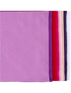 Creativ Company Hobbyvilt, A4, vel 210x297 mm, dikte 2 mm, paars/roze harmonie, 10 stuk/ 1 doos
