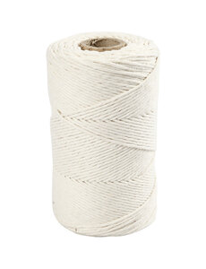 Creativ Company Macramé Koord, L: 198 M, d 2 mm, off-white, 330 gr/ 1 rol