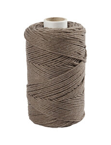 Creativ Company Macramé Koord, L: 198 M, d 2 mm, lichtbruin, 330 gr/ 1 rol