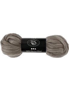 Merino Wol, dikte 21 my, natural grey, 100 gr/ 1 doos