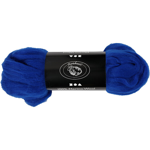 Creativ Company Merino Wol, dikte 21 my, koningsblauw, 100 gr/ 1 doos