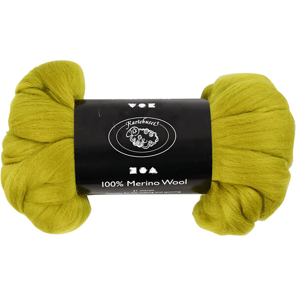 Creativ Company Merino Wol, dikte 21 my, lemon, 100 gr/ 1 doos