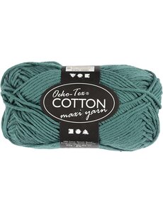 Creativ Company Katoengaren, afm 8/8, L: 80-85 M, petrol, 50 gr/ 1 bol