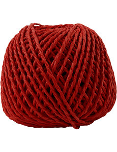 Creativ Company Papier Garen, dikte 2,5-3 mm, rood, 150 gr, 40 m/ 1 bol