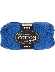 Creativ Company Katoengaren, afm 8/8, L: 80-85 M, kobalt blauw, 50 gr/ 1 bol