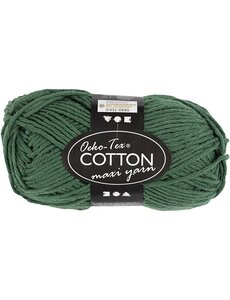 Creativ Company Katoengaren, afm 8/8, L: 80-85 M, donkergroen, 50 gr/ 1 bol