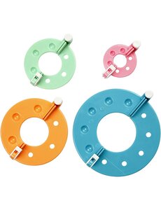 Creativ Company Pom Pom maker, d 3,5+5,5+7+9 cm, 4 stuk/ 1 set